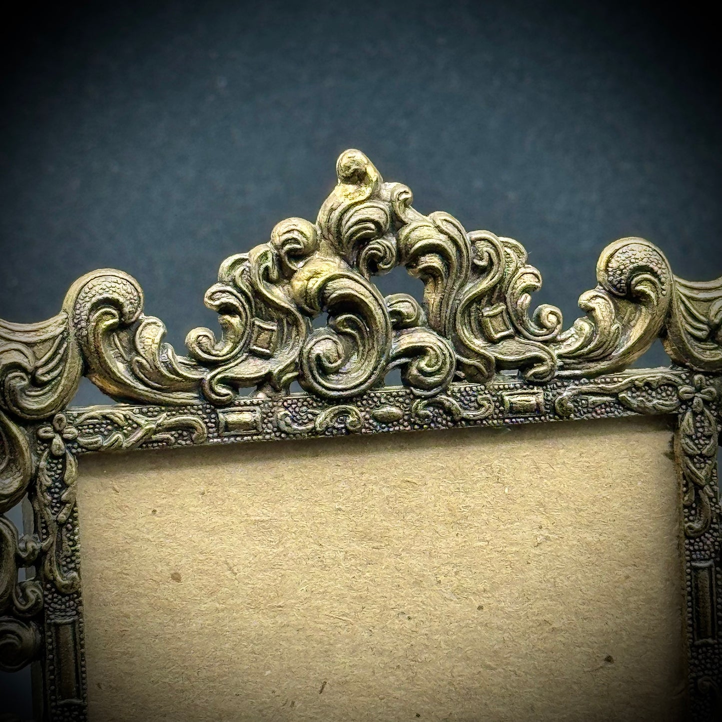 Vintage Gold Tone Metal Picture Frame Made in Italy