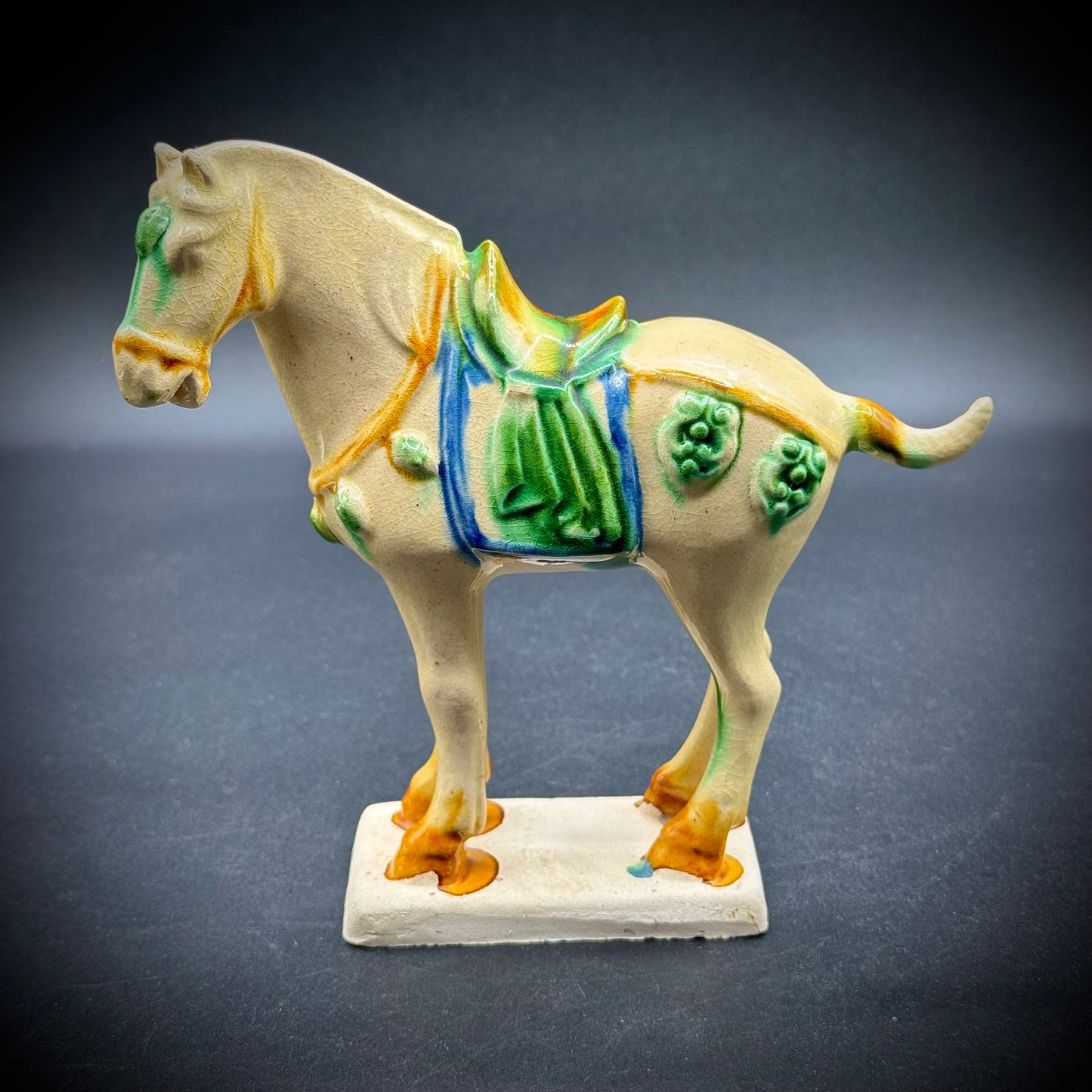 Tang Dynasty Style Ceramic Horse Figurine