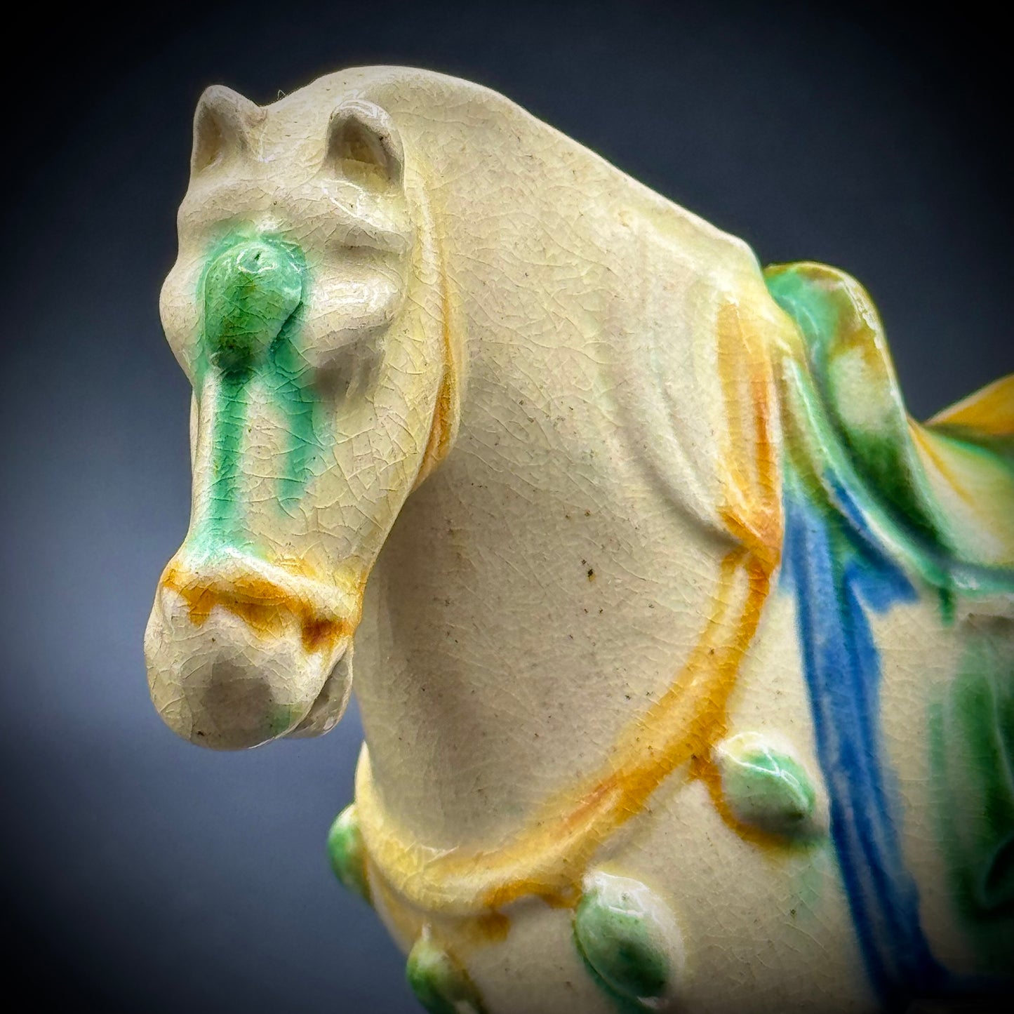 Tang Dynasty Style Ceramic Horse Figurine