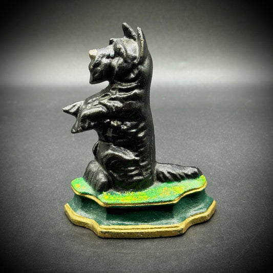 Vintage Cast Iron Scotty Door Stop