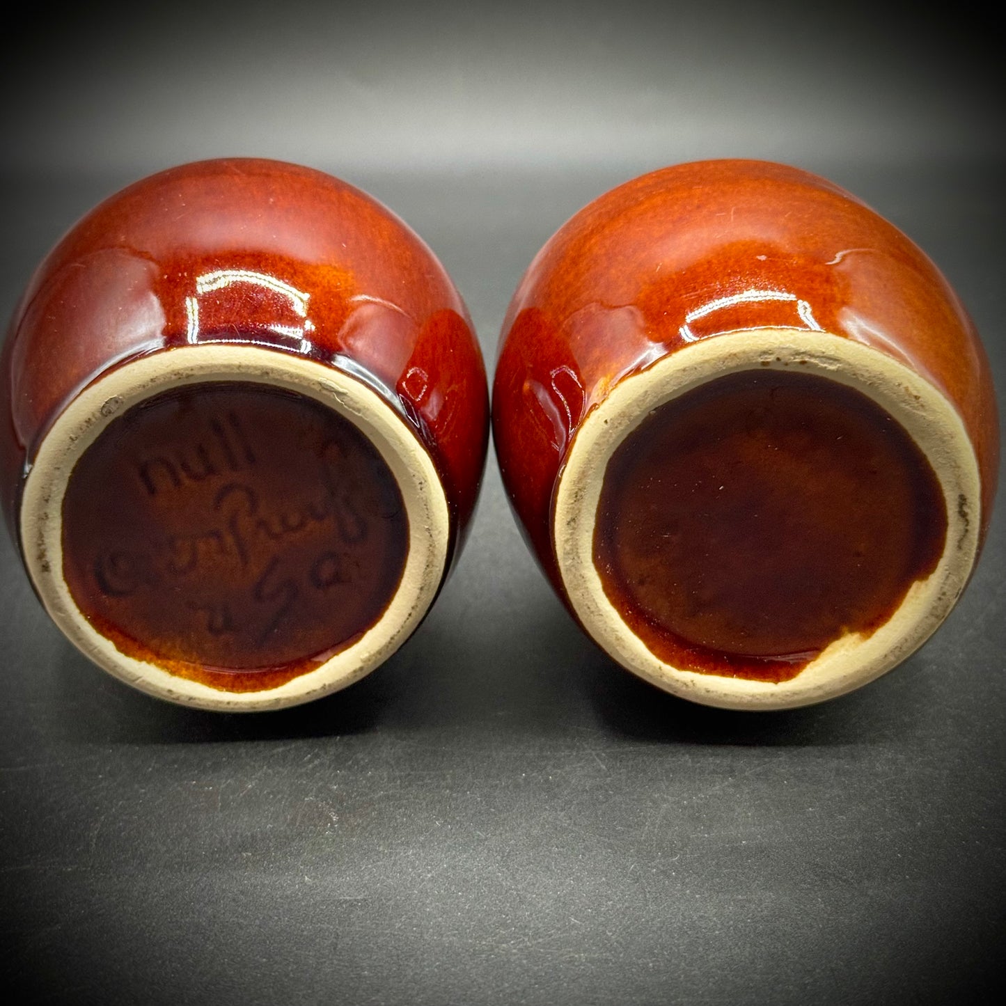 Vintage Hull Oven Proof Salt & Pepper Set