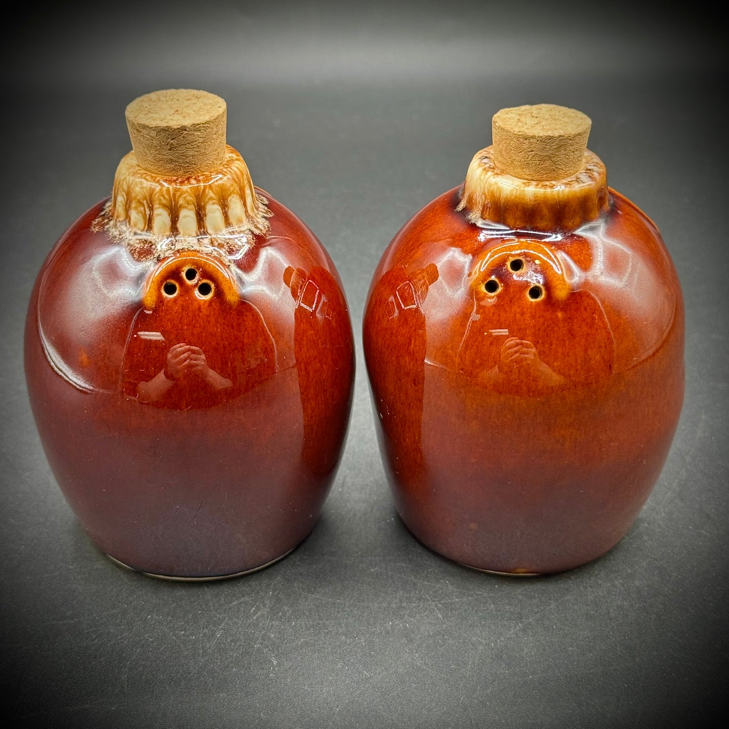 Vintage Hull Oven Proof Salt & Pepper Set