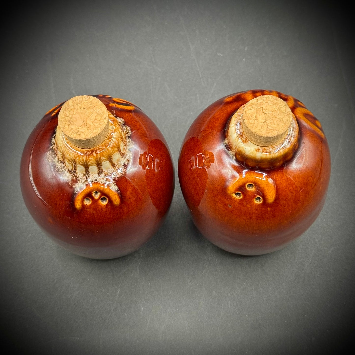 Vintage Hull Oven Proof Salt & Pepper Set