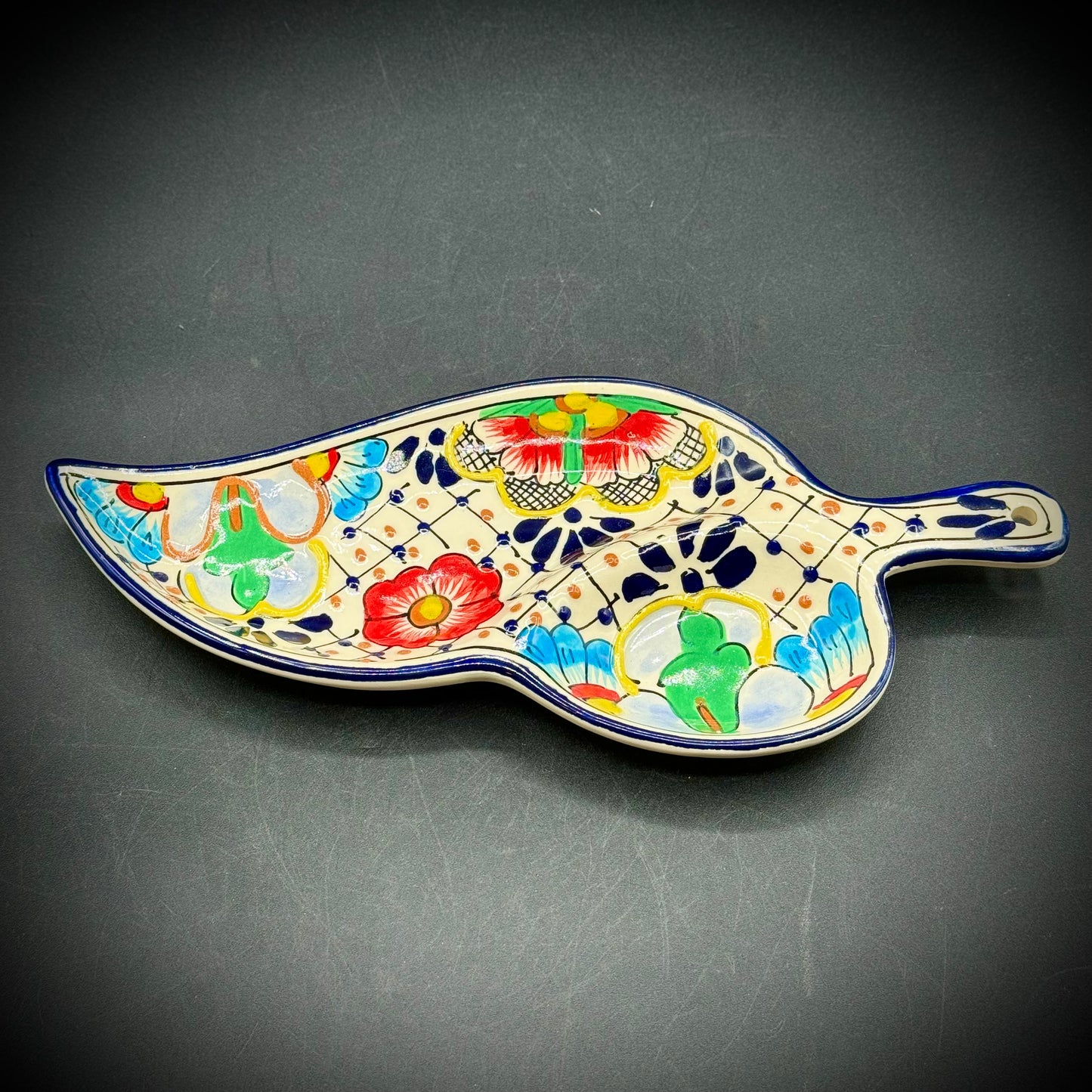 Talavera Sectioned Leaf Dish