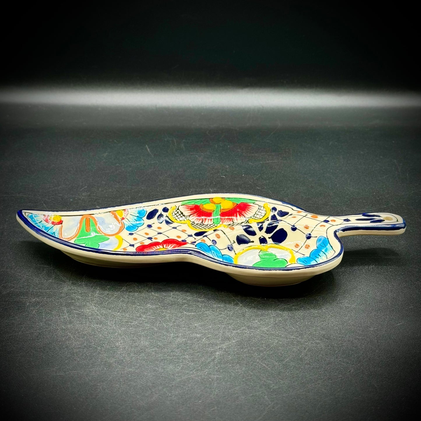 Talavera Sectioned Leaf Dish