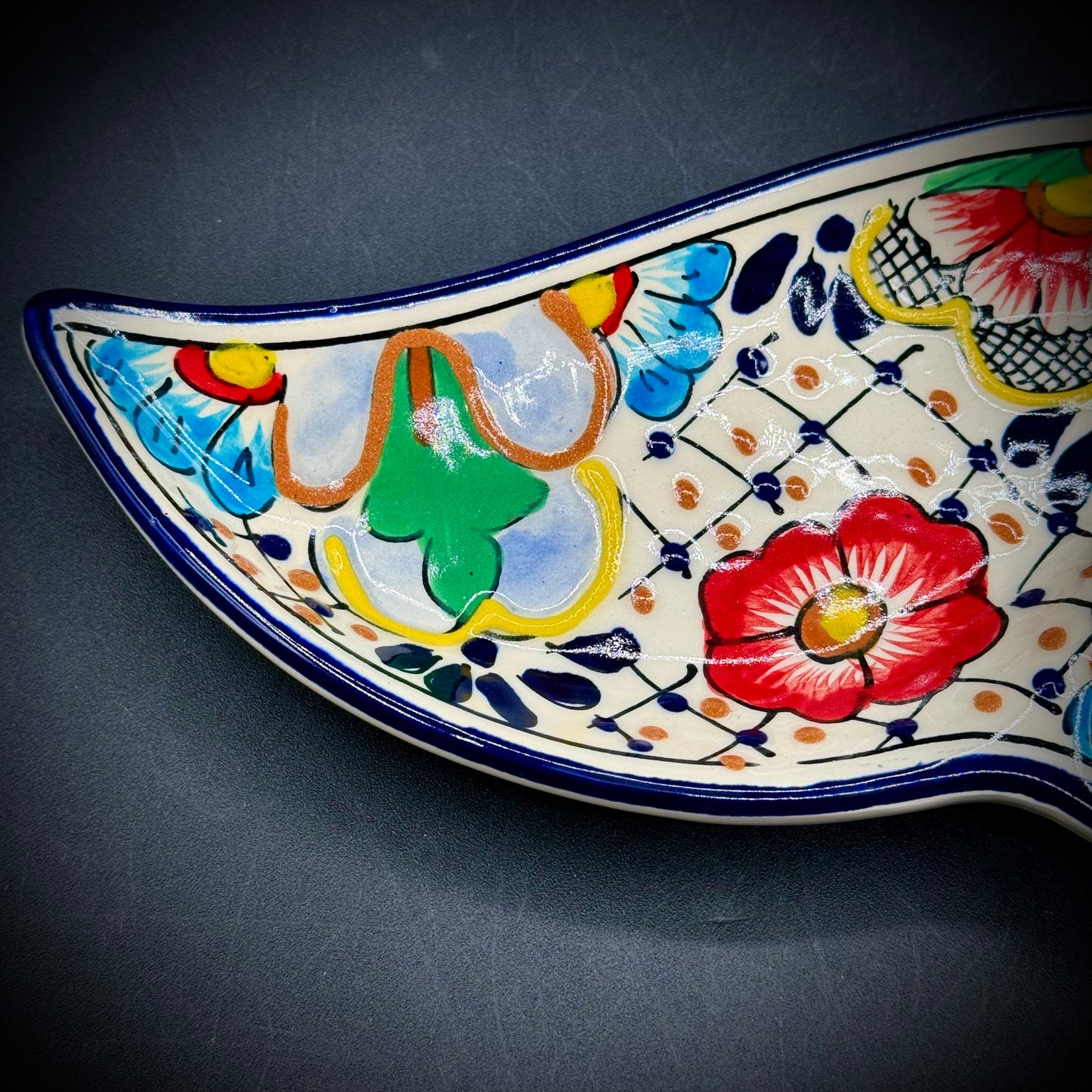 Talavera Sectioned Leaf Dish