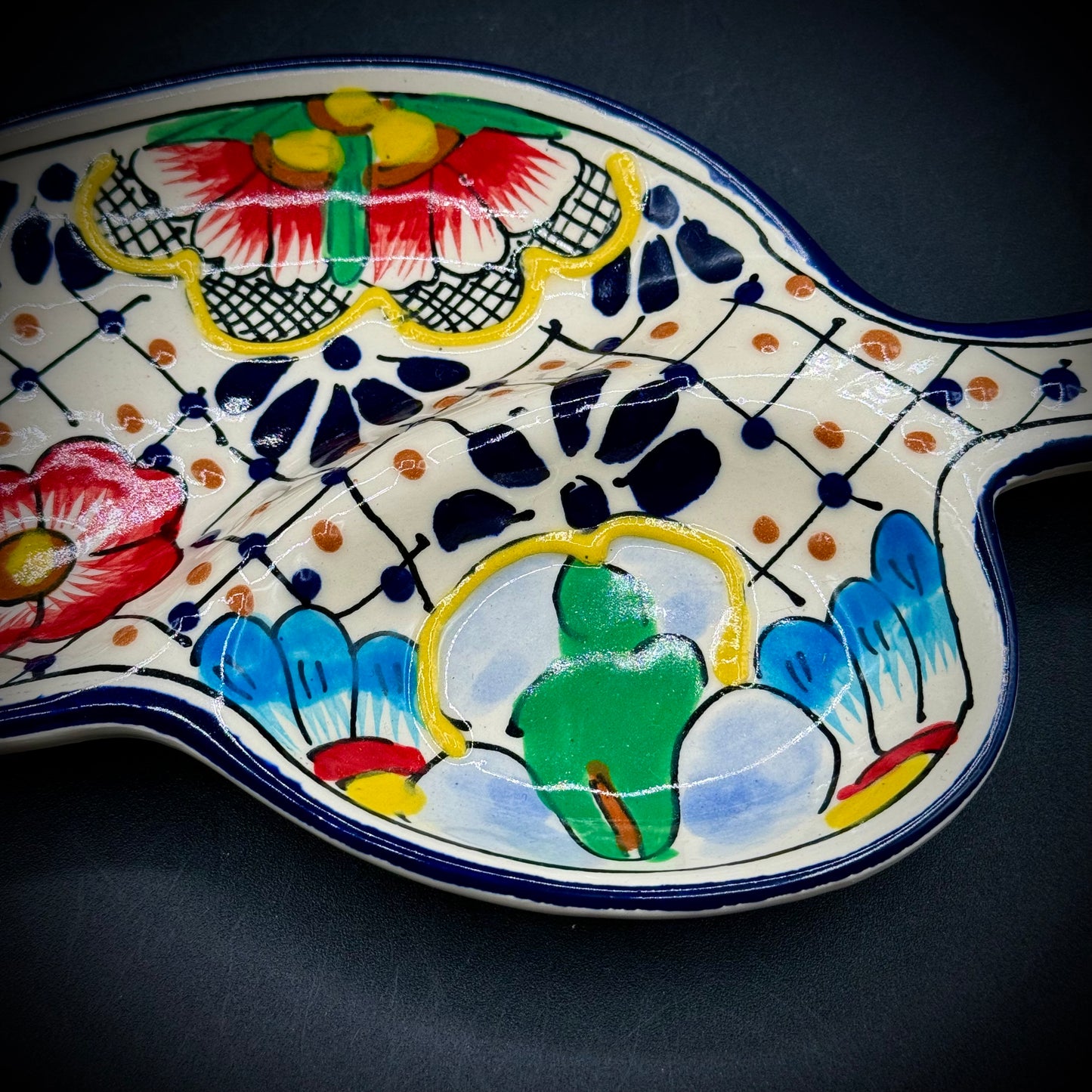 Talavera Sectioned Leaf Dish