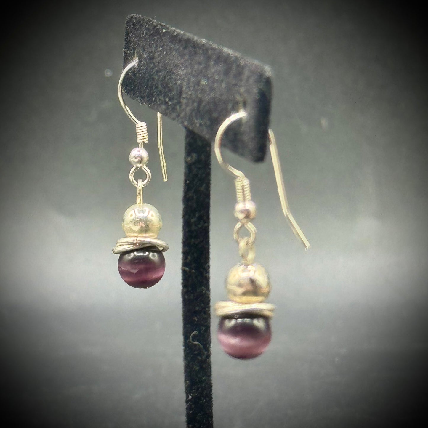 Sterling Silver Modernist Dangle Sphere Earrings