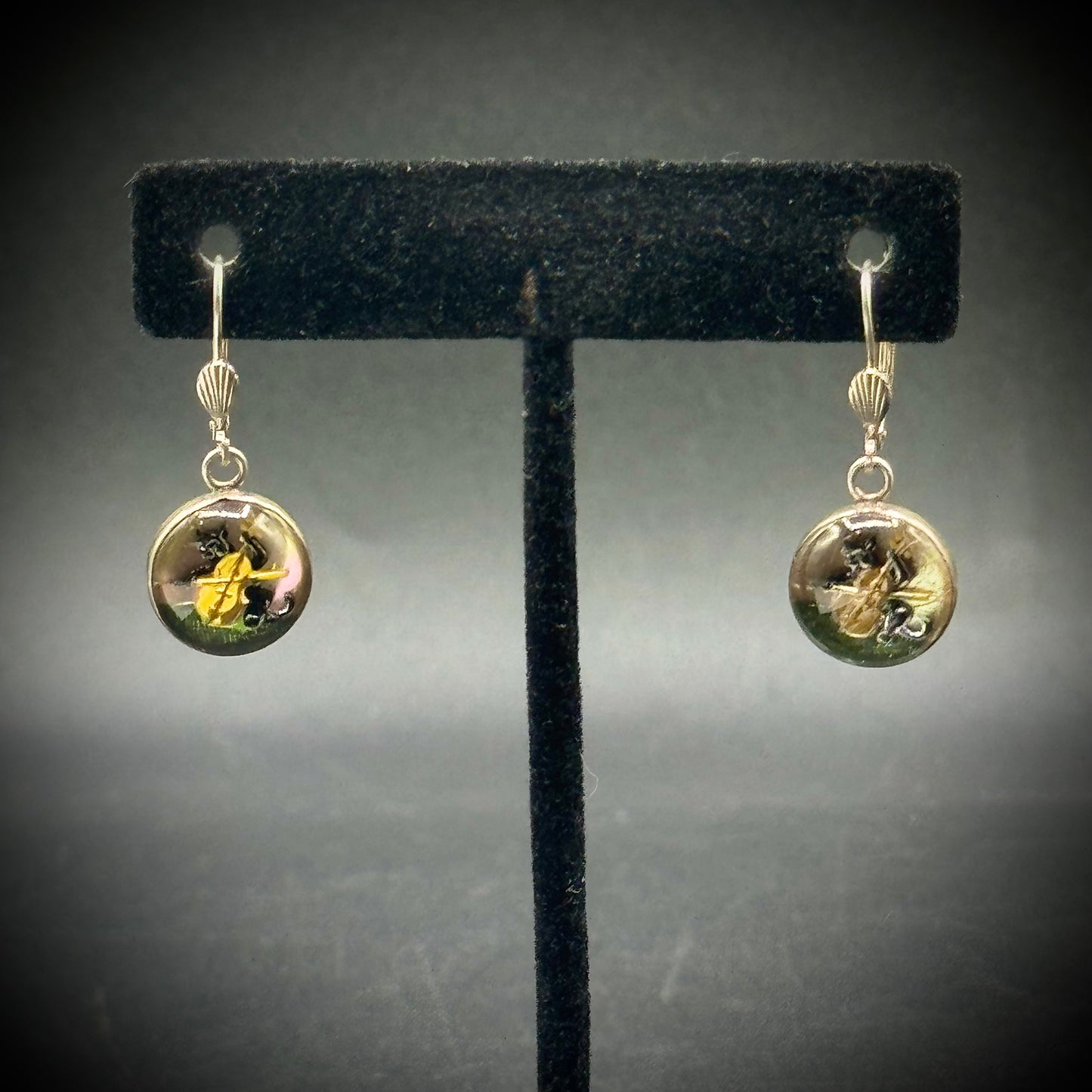 Sterling "Cat & The Fiddle" Earrings