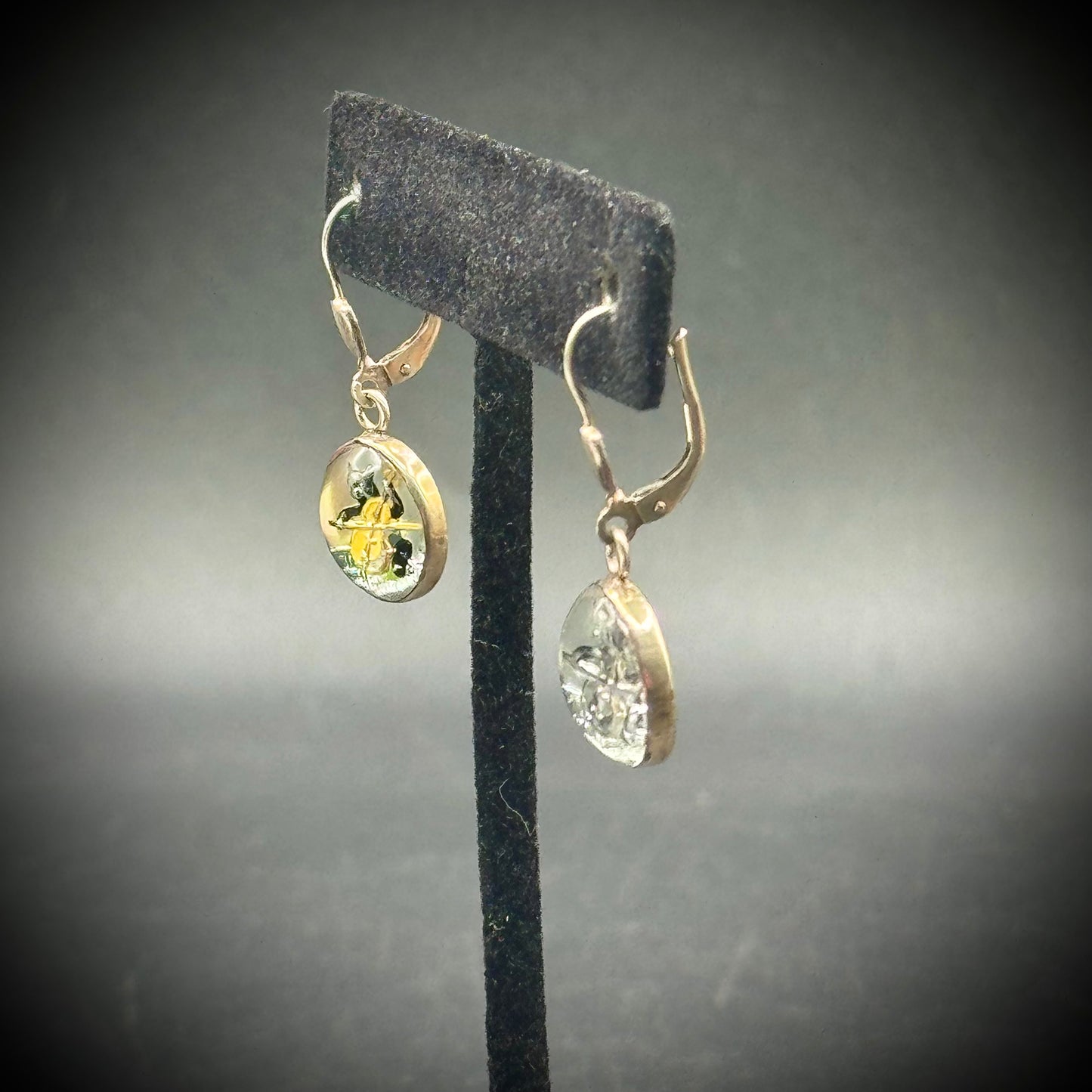Sterling "Cat & The Fiddle" Earrings