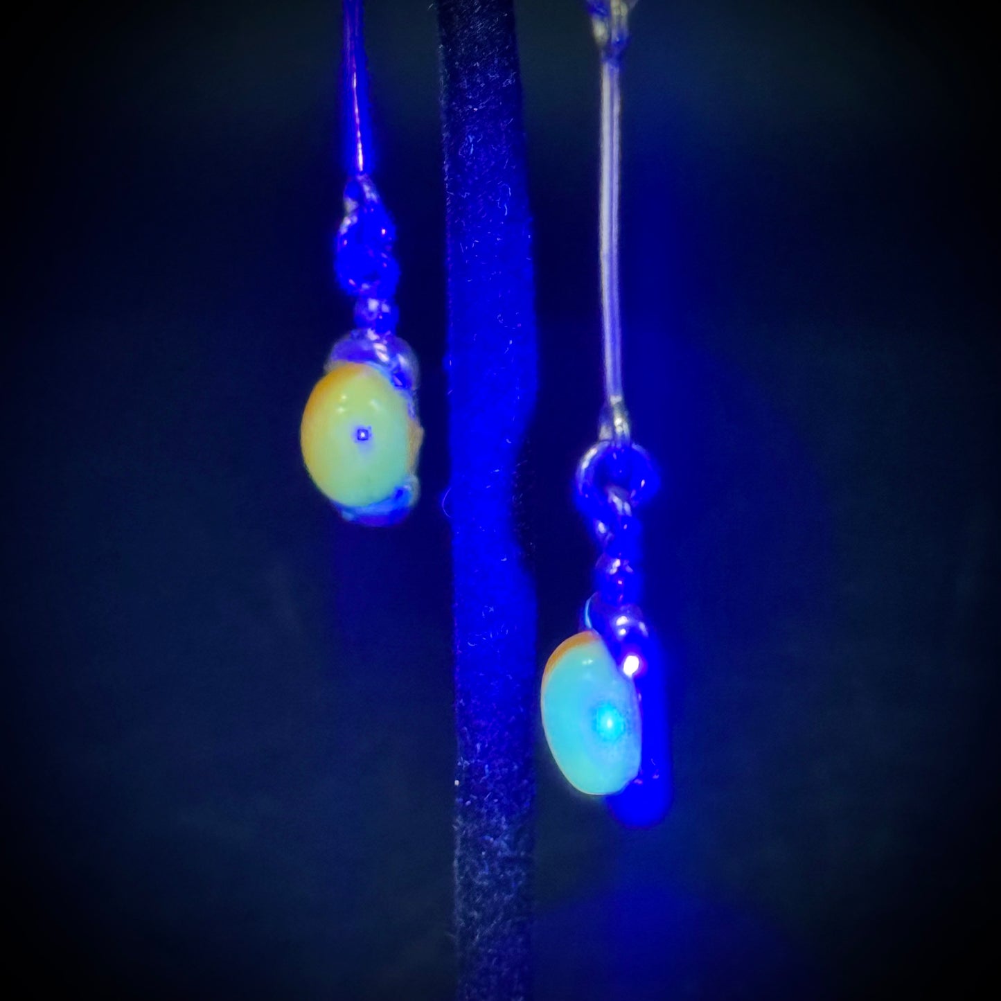 Sterling Silver & Baltic Amber Long Dangle Earrings