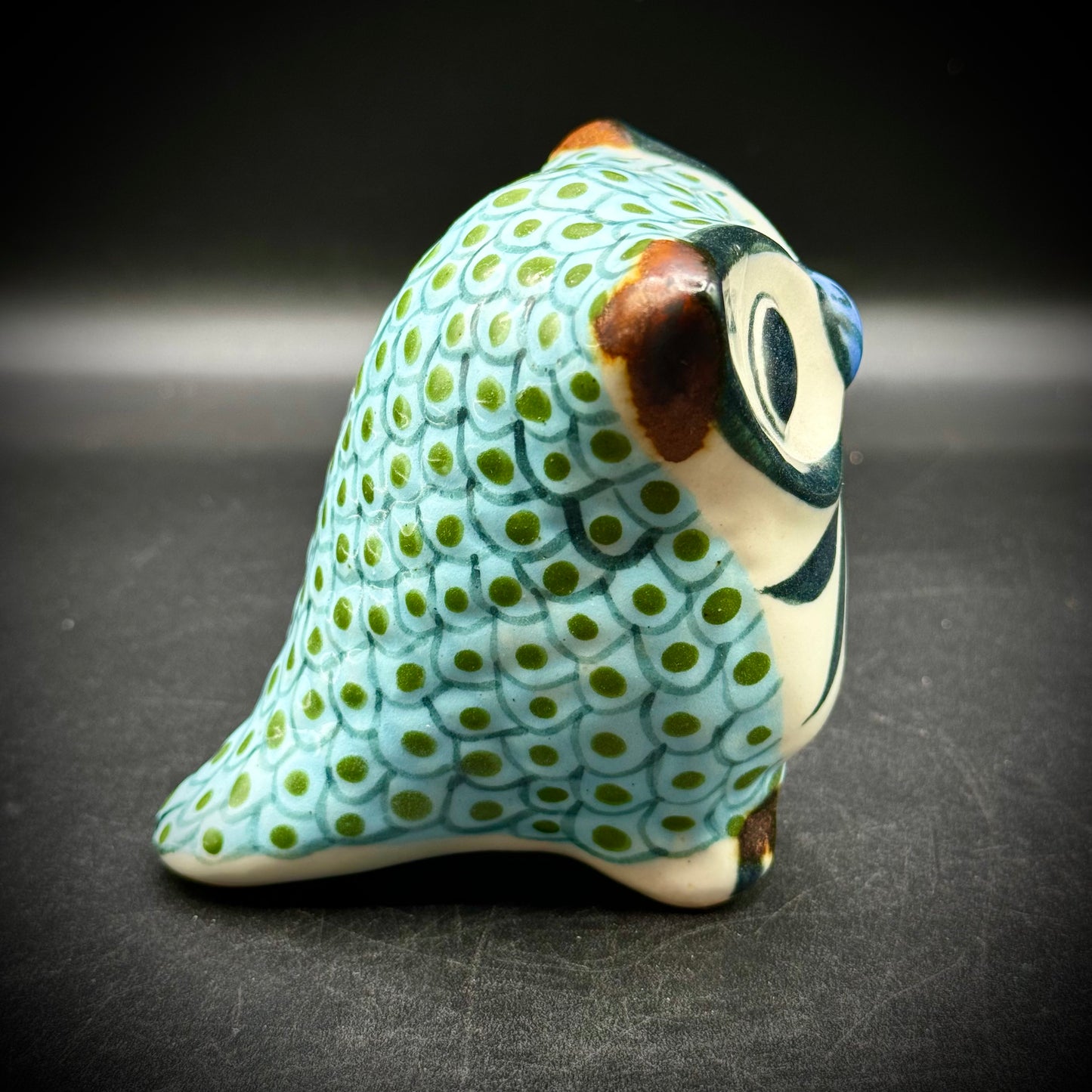 Amazing Signed Original Ken Edwards Tonala Pottery Owl