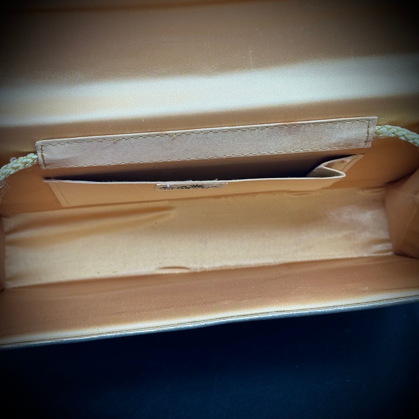 Vintage La Regale Gold Tone Purse with Long Braided Strap