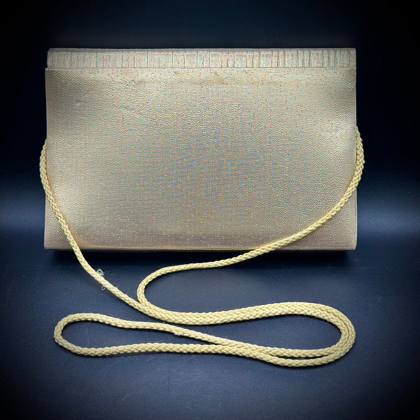 Vintage La Regale Gold Tone Purse with Long Braided Strap