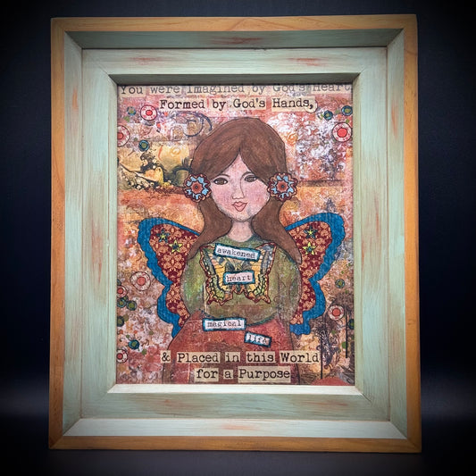 Beautiful Framed Angel Art Print by Sedona Artist
