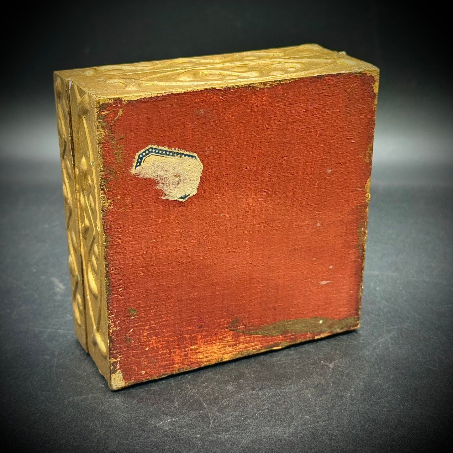 Vintage Italian Wooden Box with Beautiful Artwork