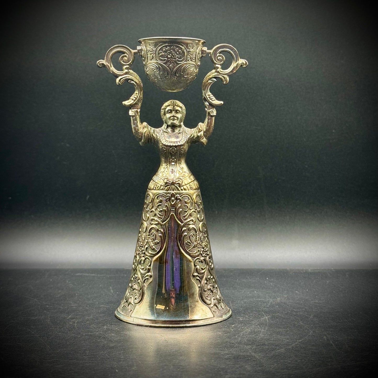 Vintage Silver Plated Wedding Goblet