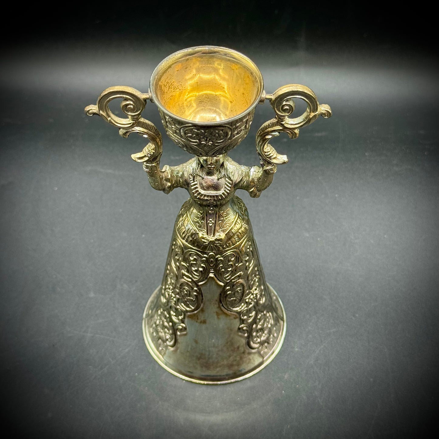 Vintage Silver Plated Wedding Goblet