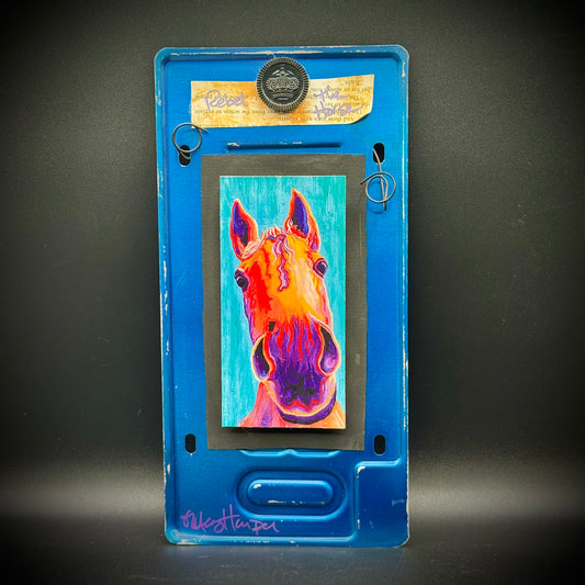Artist Meg Harper Custom "Rebel The Horse" Art Piece
