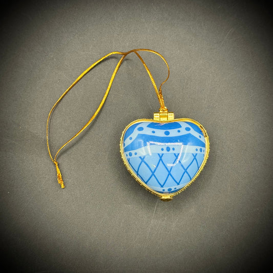 Designer Valerie Parr Hill Hanging Heart Trinket Box with Secret Message