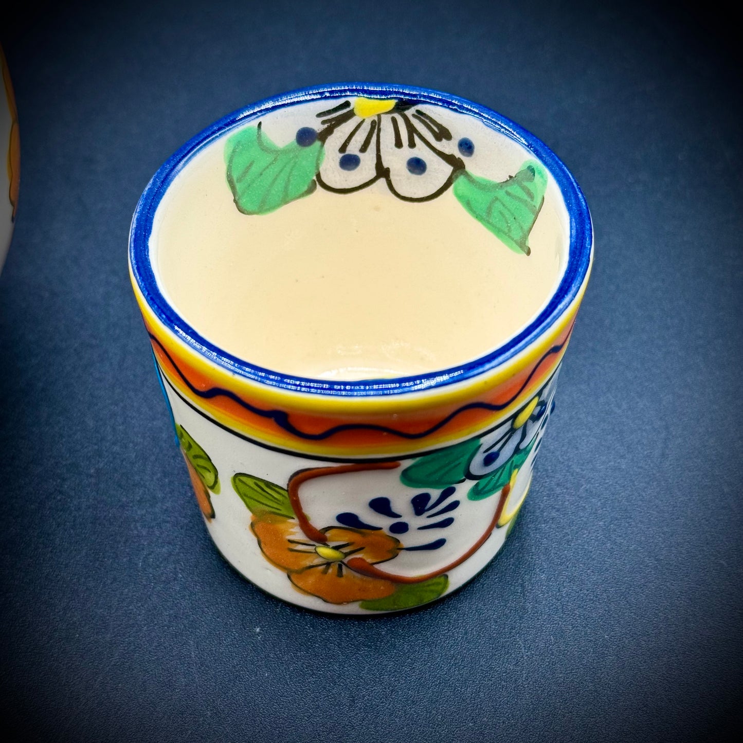 Artisan Made Mexican Talavera Pottery Tumble Up