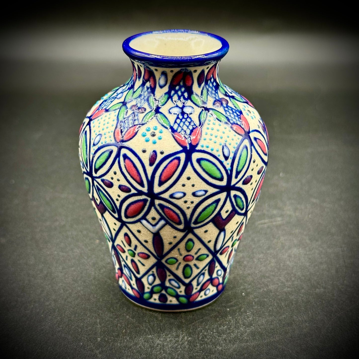 Fine Mexican Pottery Vase Artist Javier Servin Signed