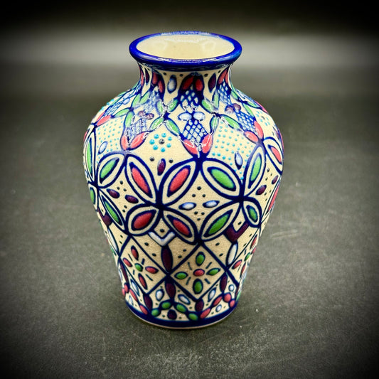 Fine Mexican Pottery Vase Artist Javier Servin Signed