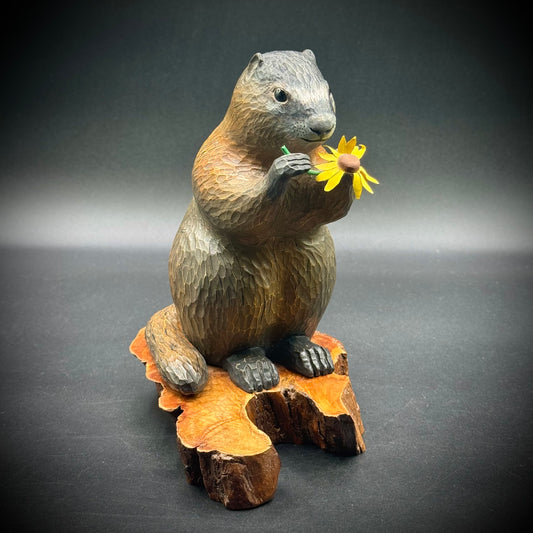 Vintage Hand Carved Prairie Dog