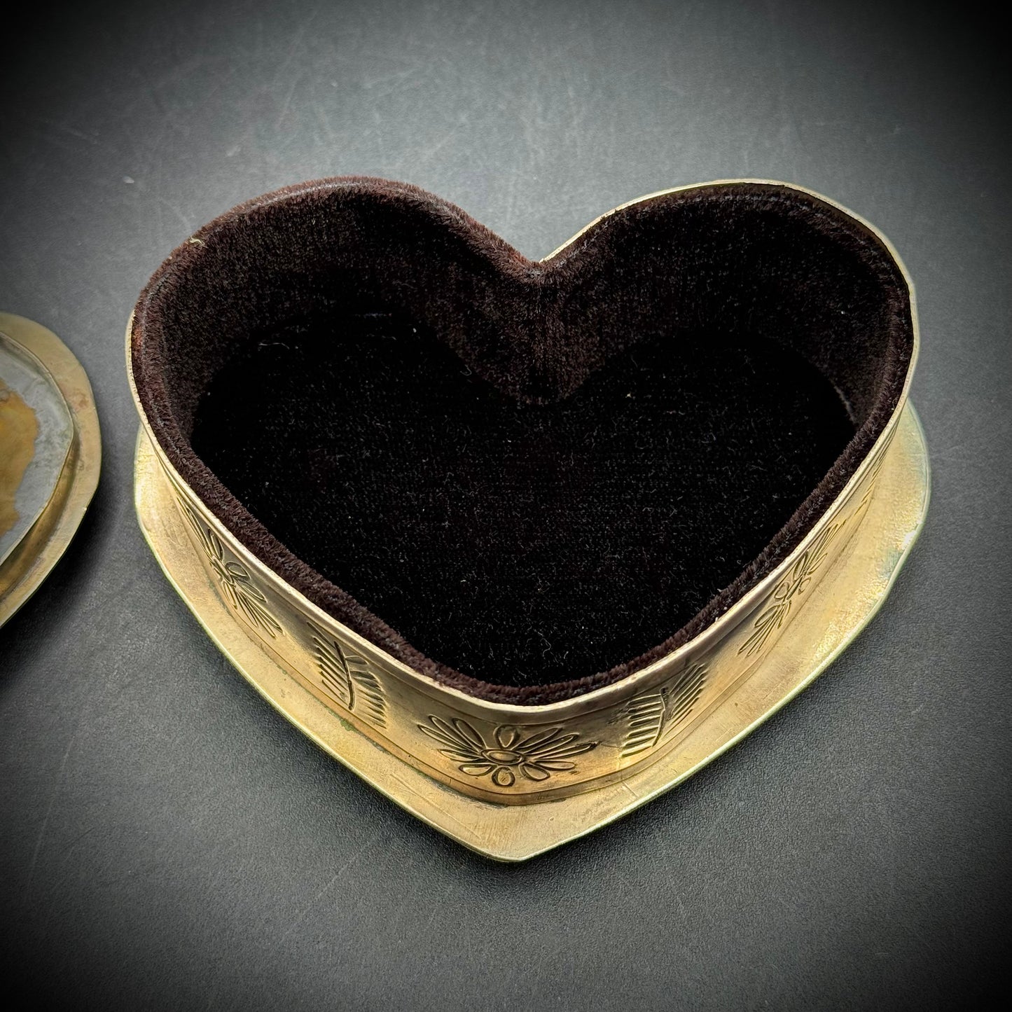 Artist J. Alexander Silver Heart Trinket Box