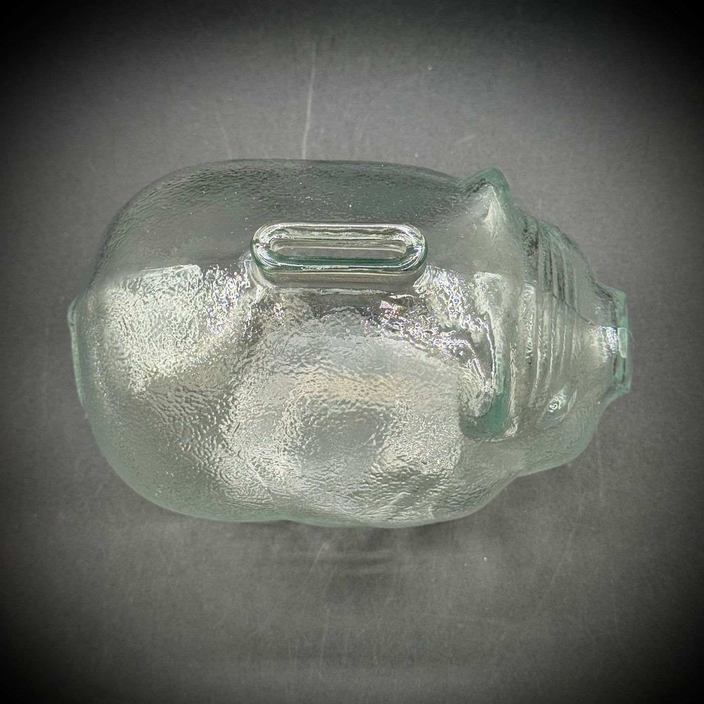 Vintage Anchor Hocking Glass Piggy Bank