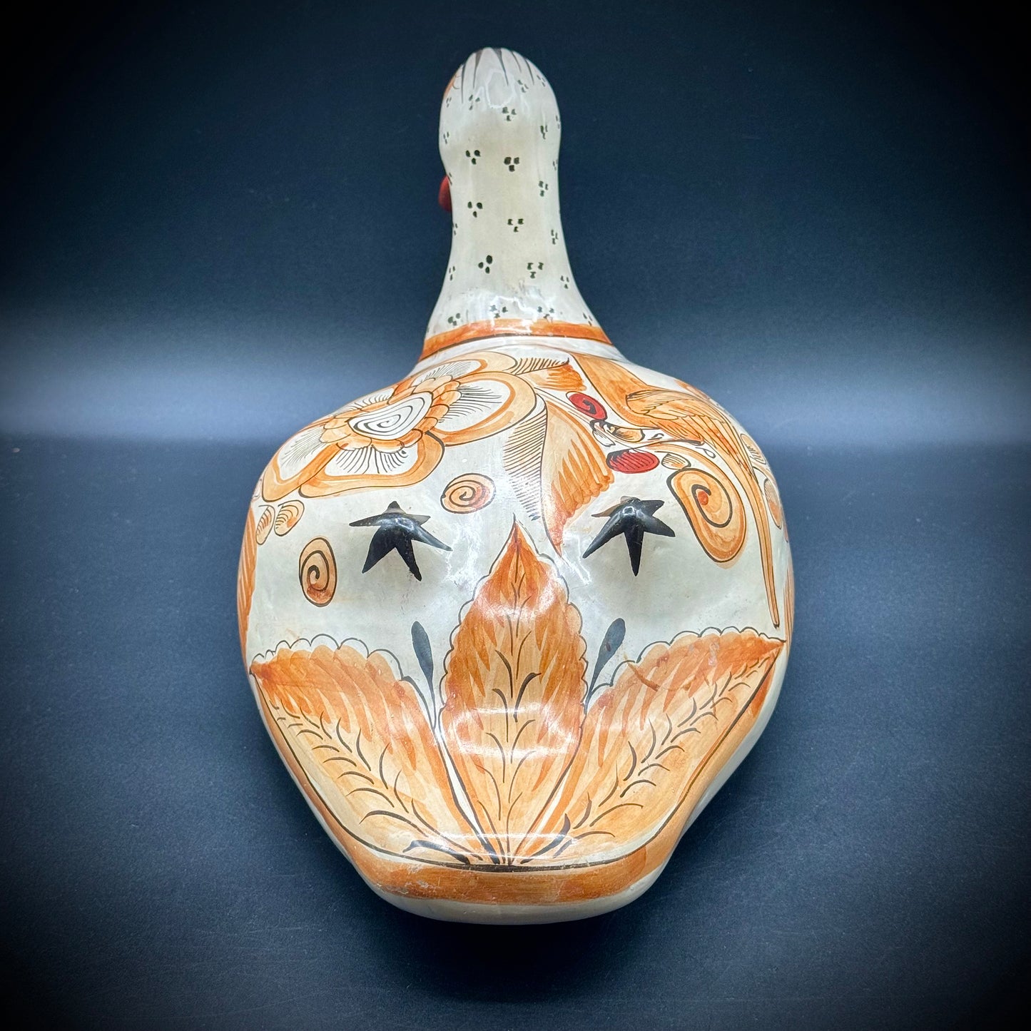 Artist Signed Large Tonala Mexico Ceramic Duck