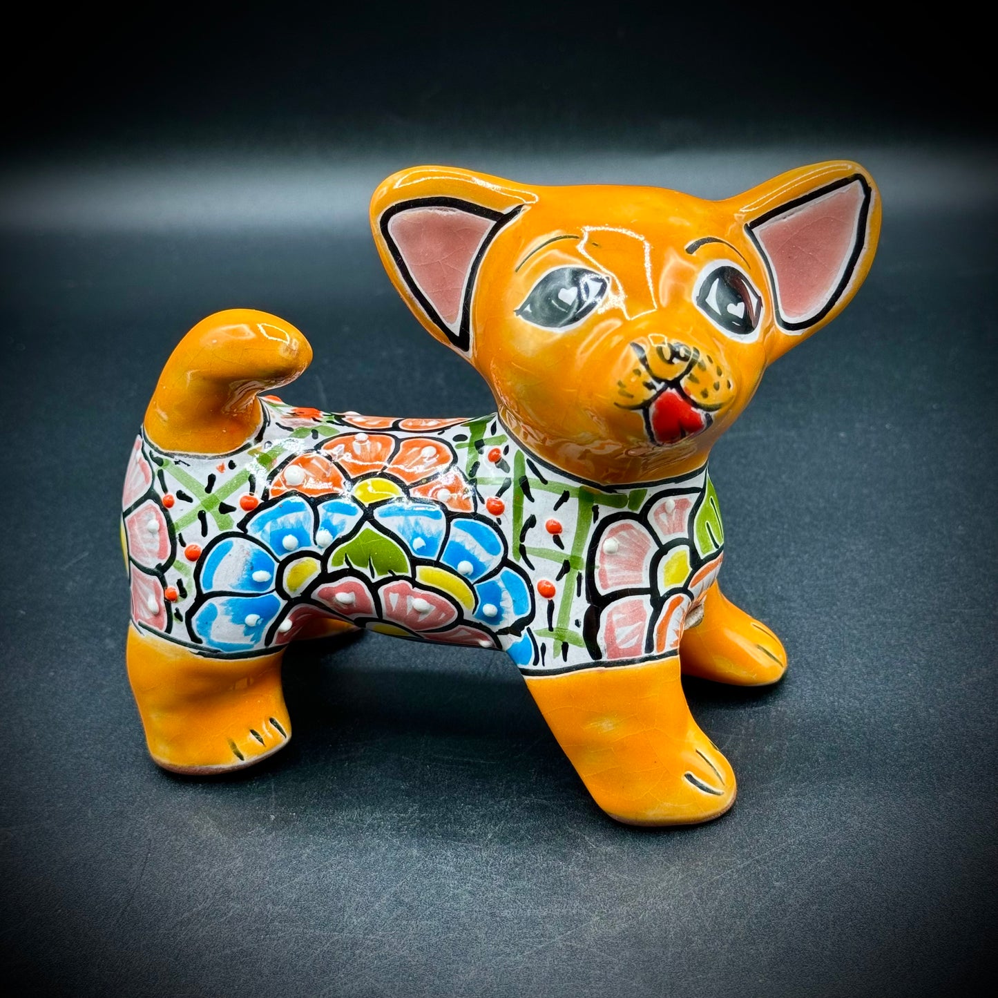 Colorful Talavera Mexican Pottery Chihuahua