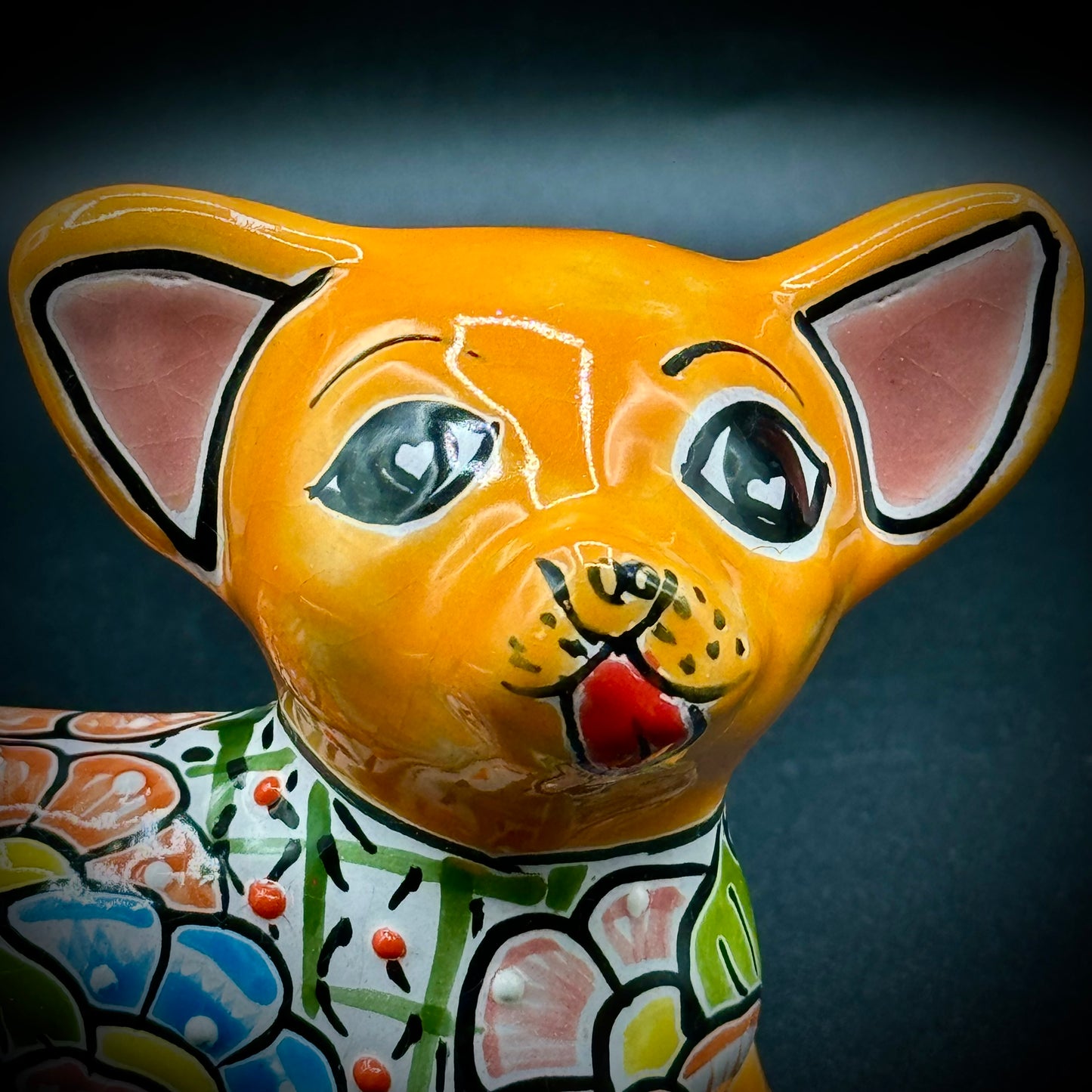 Colorful Talavera Mexican Pottery Chihuahua