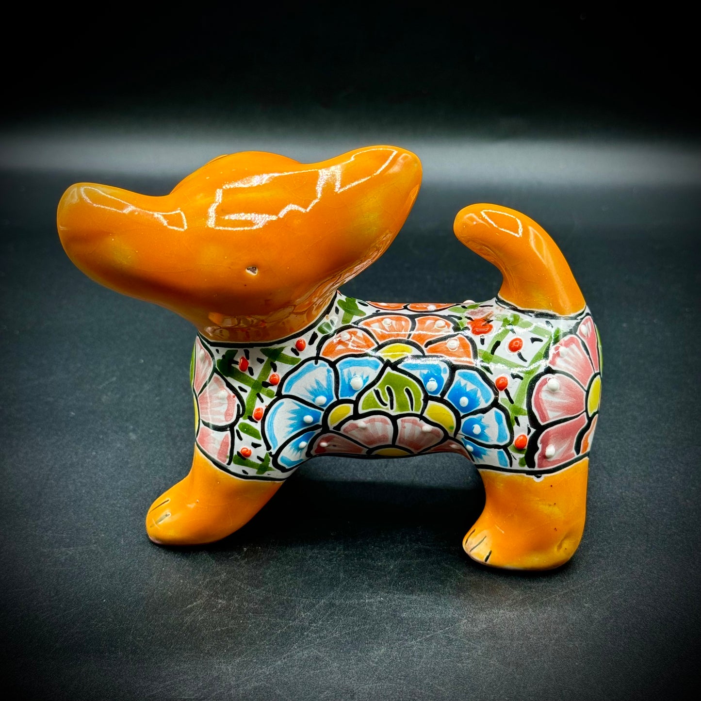 Colorful Talavera Mexican Pottery Chihuahua