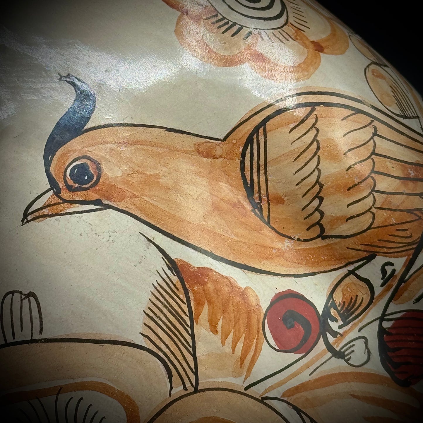 Artist Signed Large Tonala Mexico Ceramic Duck