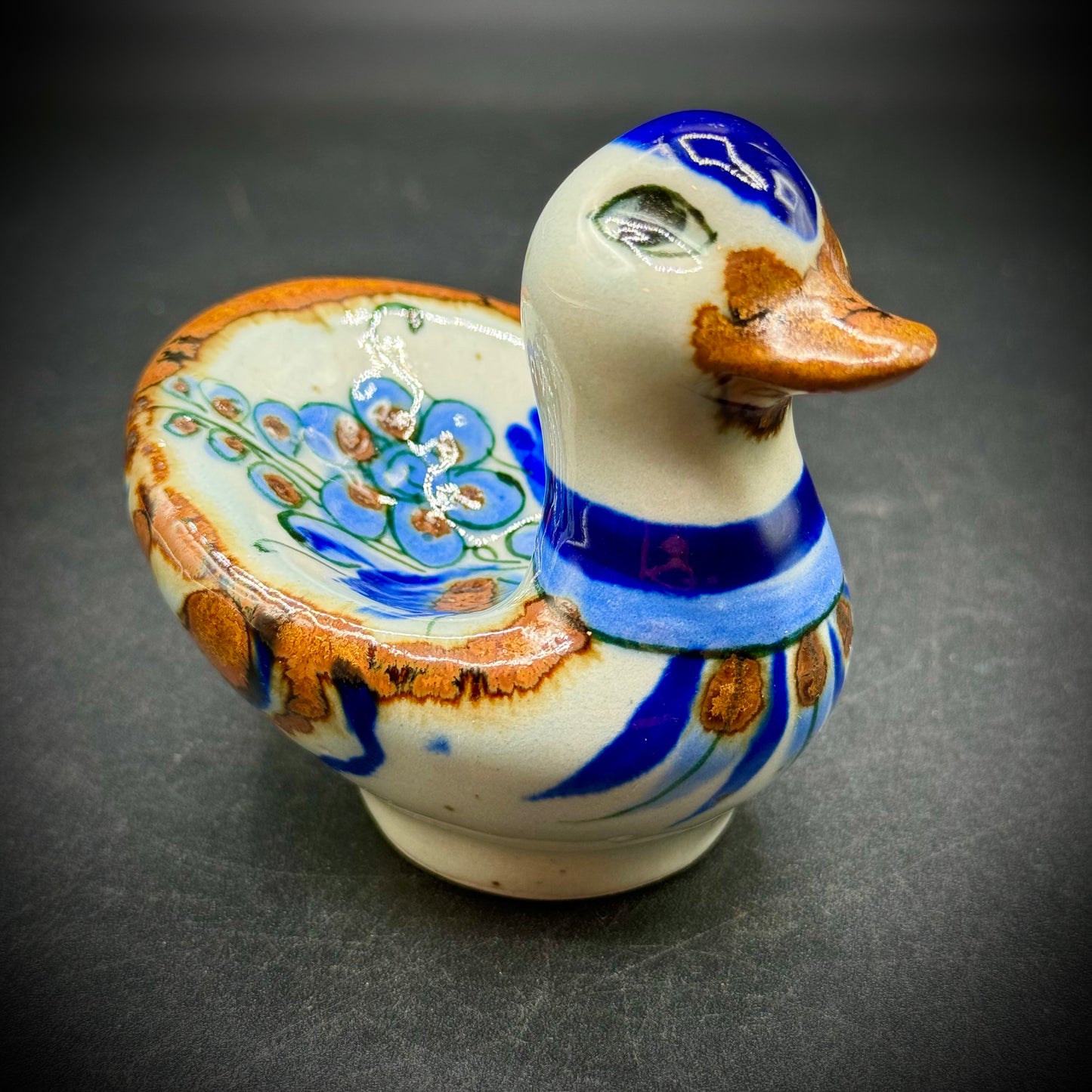 Tonala Mexican Pottery Duck Artist Signed