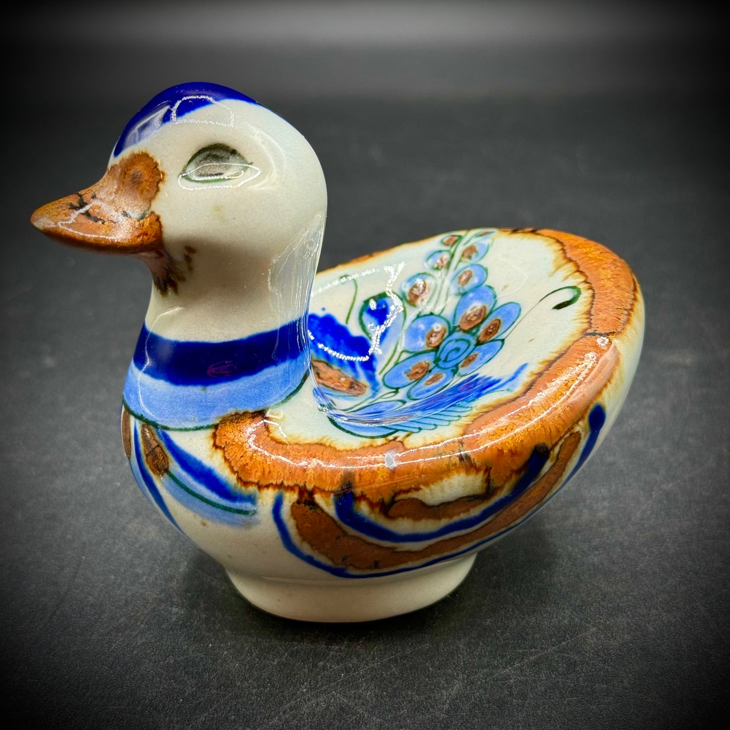 Tonala Mexican Pottery Duck Artist Signed