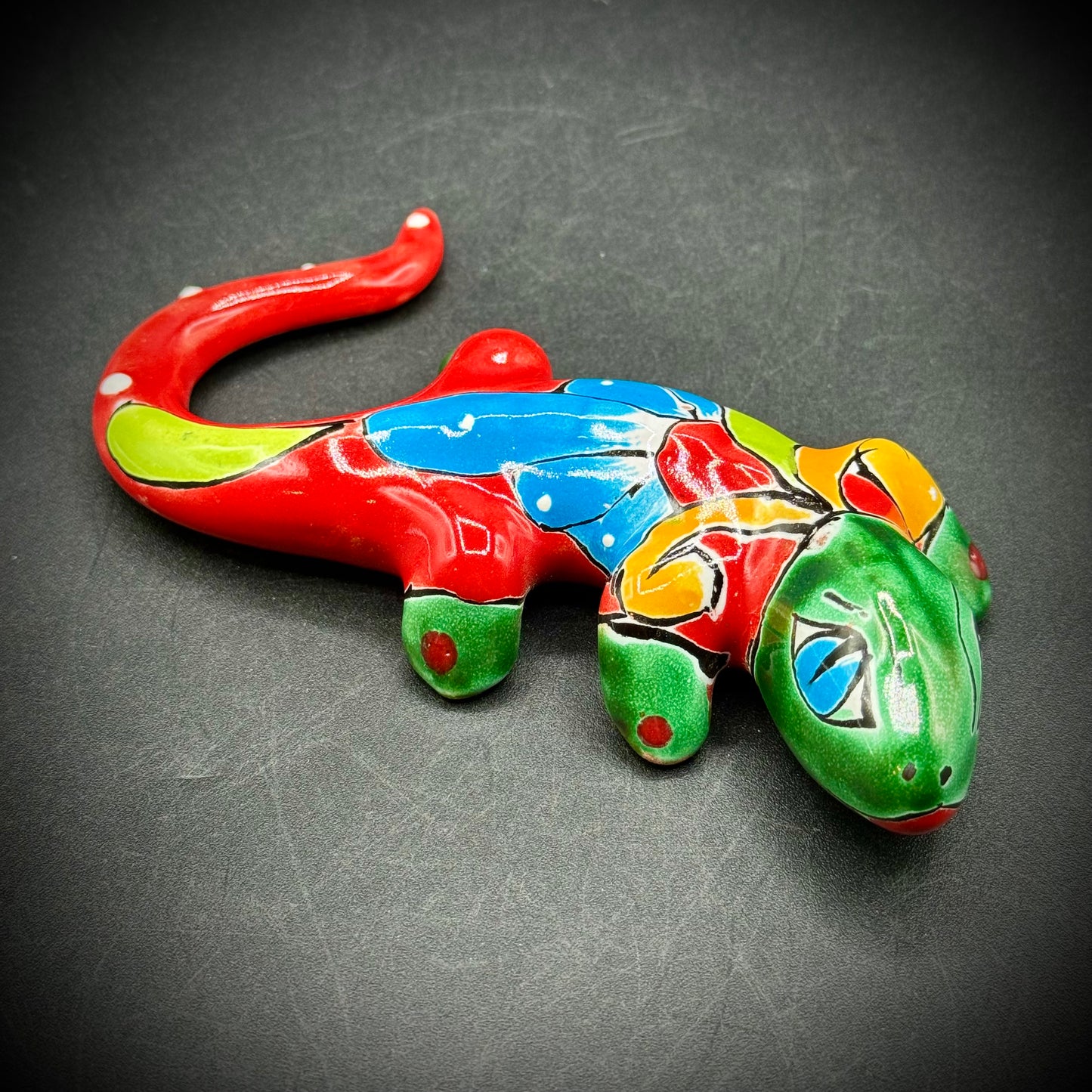 Mexican Talavera Pottery Colorful Lizard