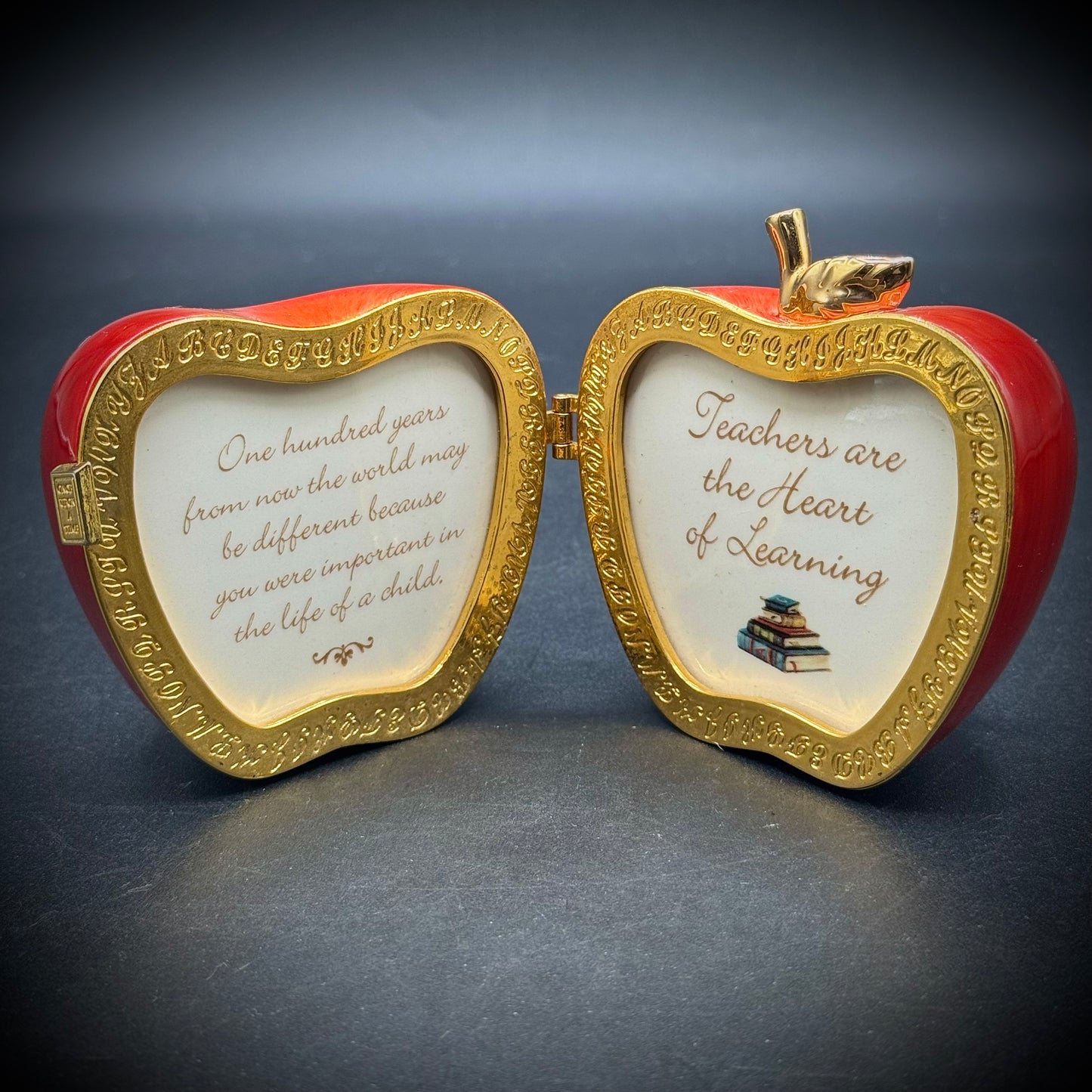 Vintage Ardleigh Elliott Teacher Apple Music Box