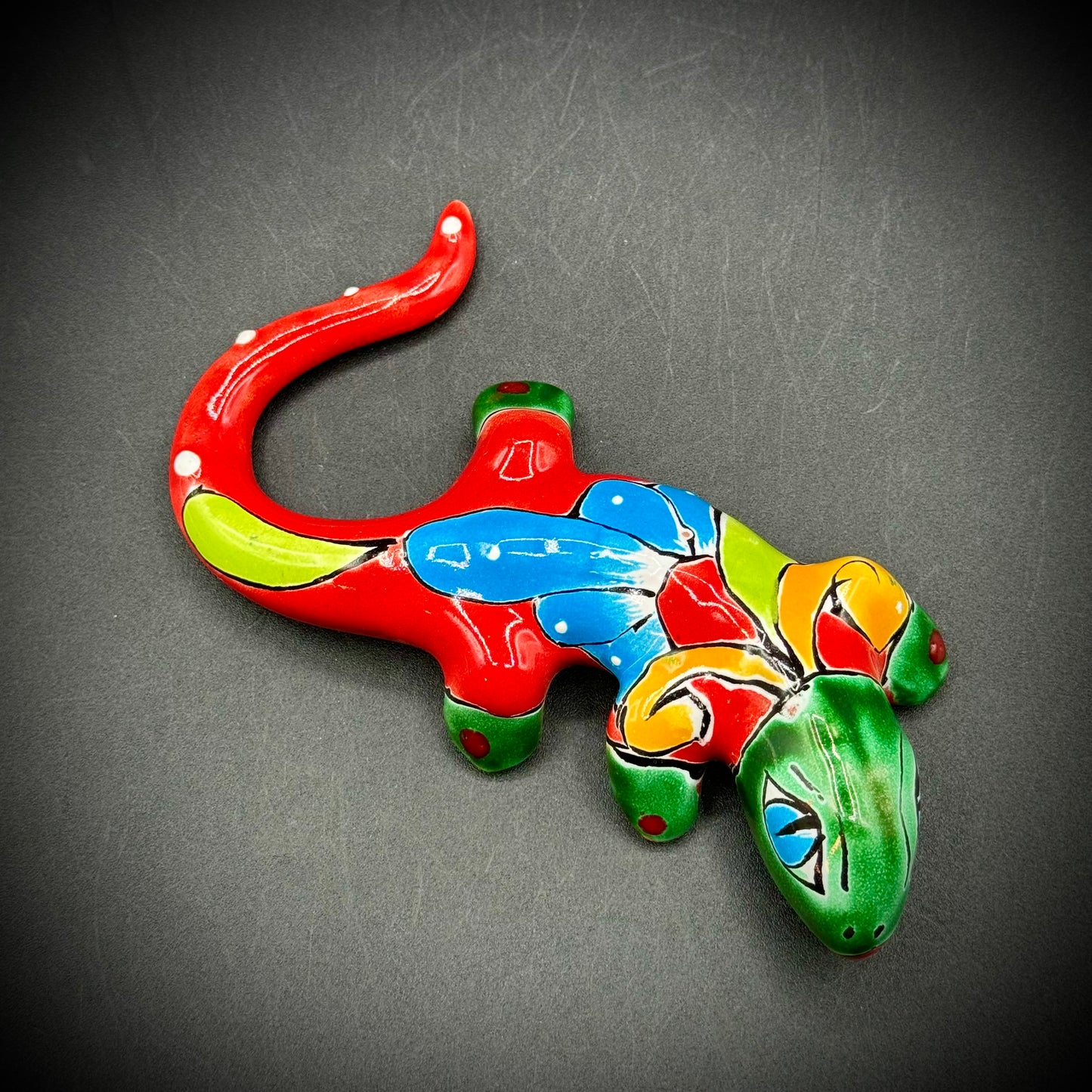 Mexican Talavera Pottery Colorful Lizard