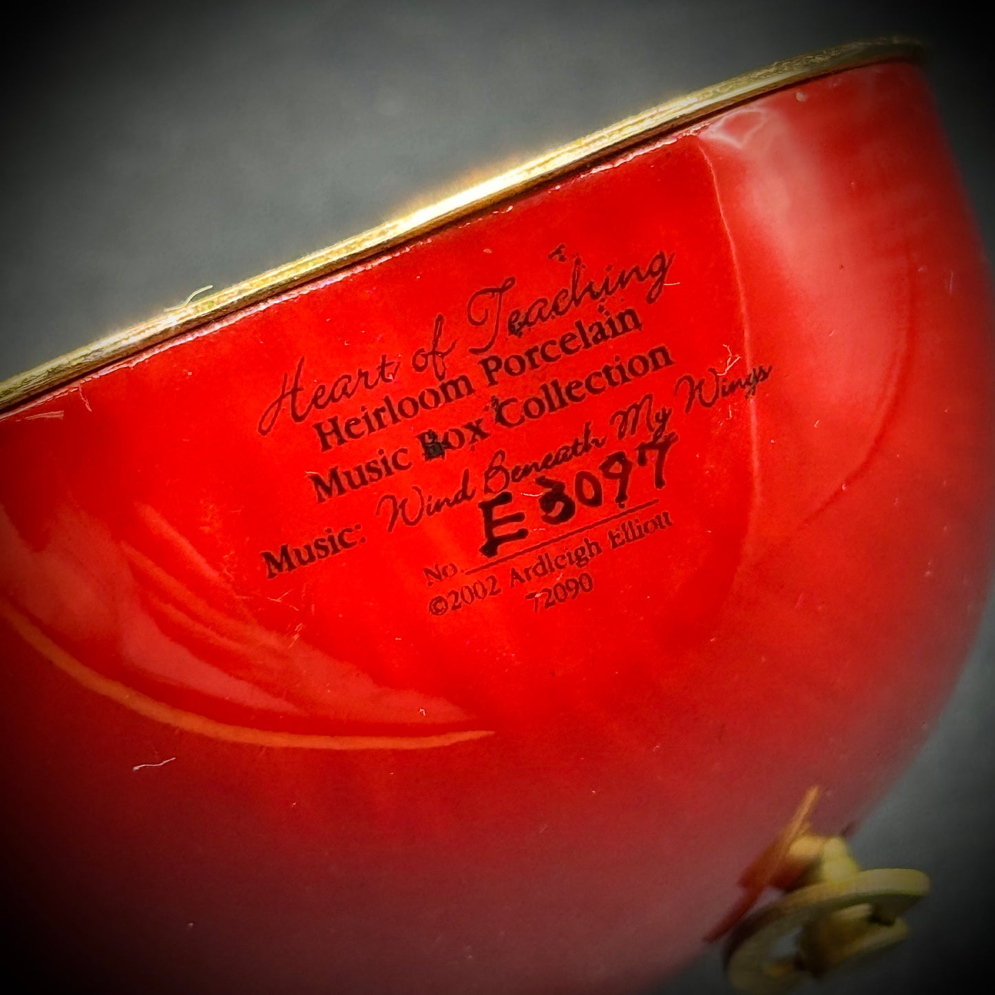 Vintage Ardleigh Elliott Teacher Apple Music Box