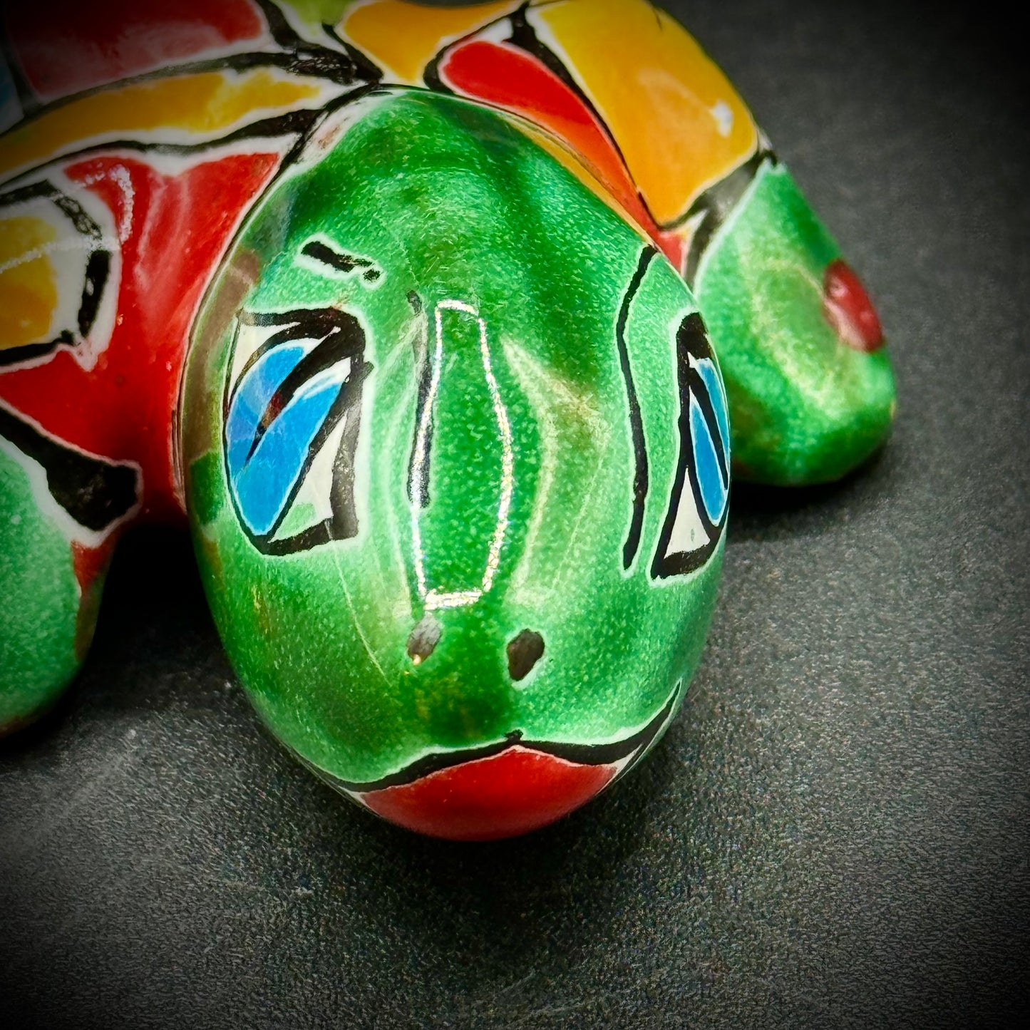 Mexican Talavera Pottery Colorful Lizard