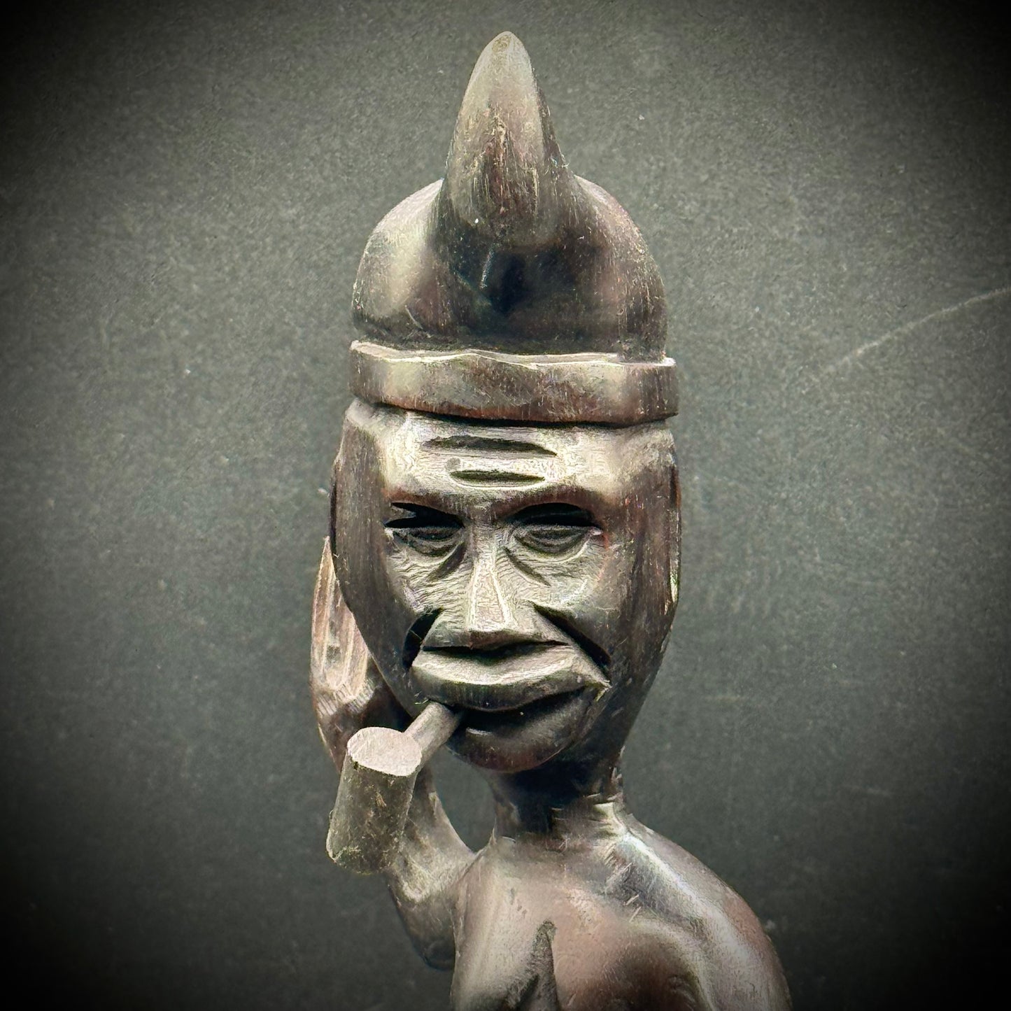 Carved Brazilian Tribal God Saci-Perere Figure