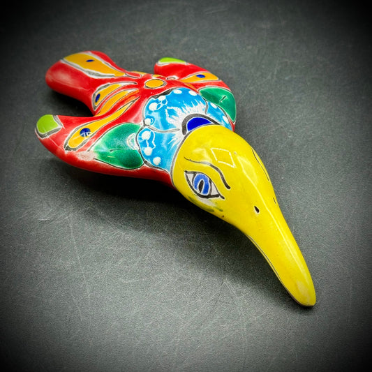 Mexican Talavera Pottery Colorful Hummingbird