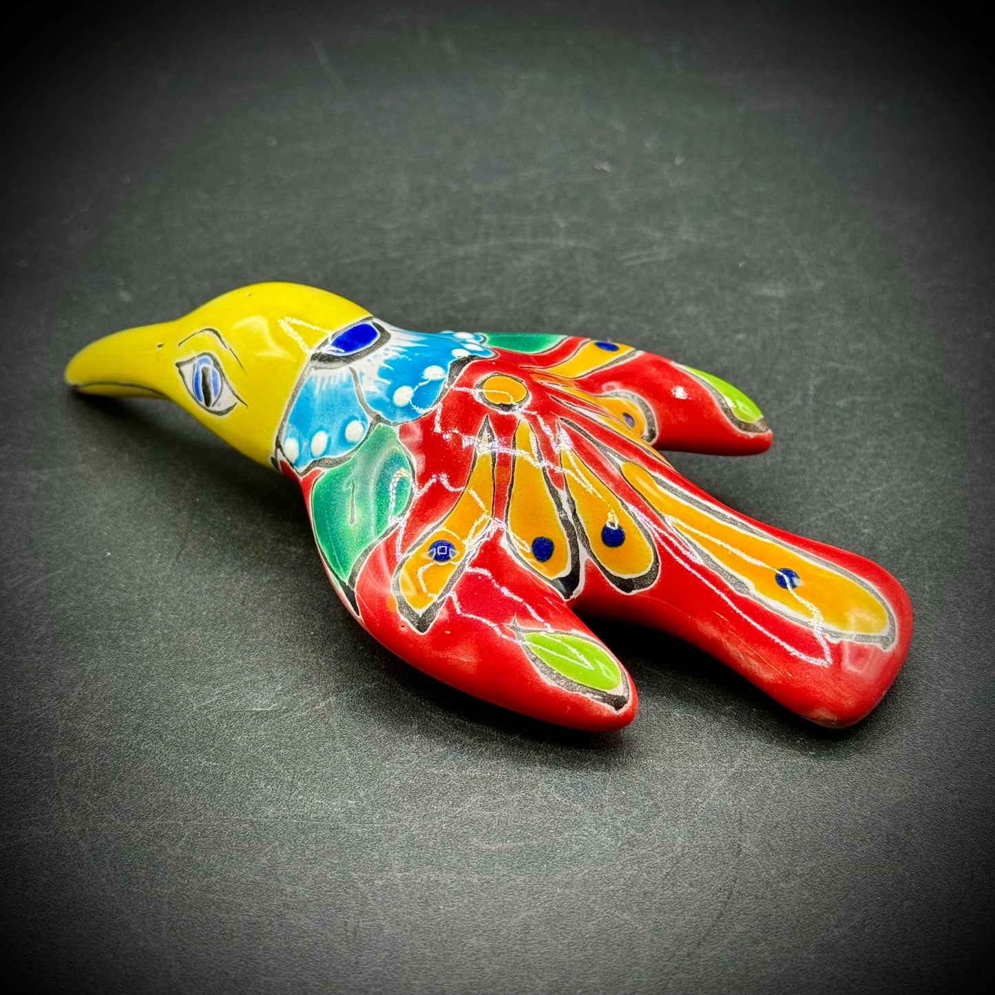 Mexican Talavera Pottery Colorful Hummingbird