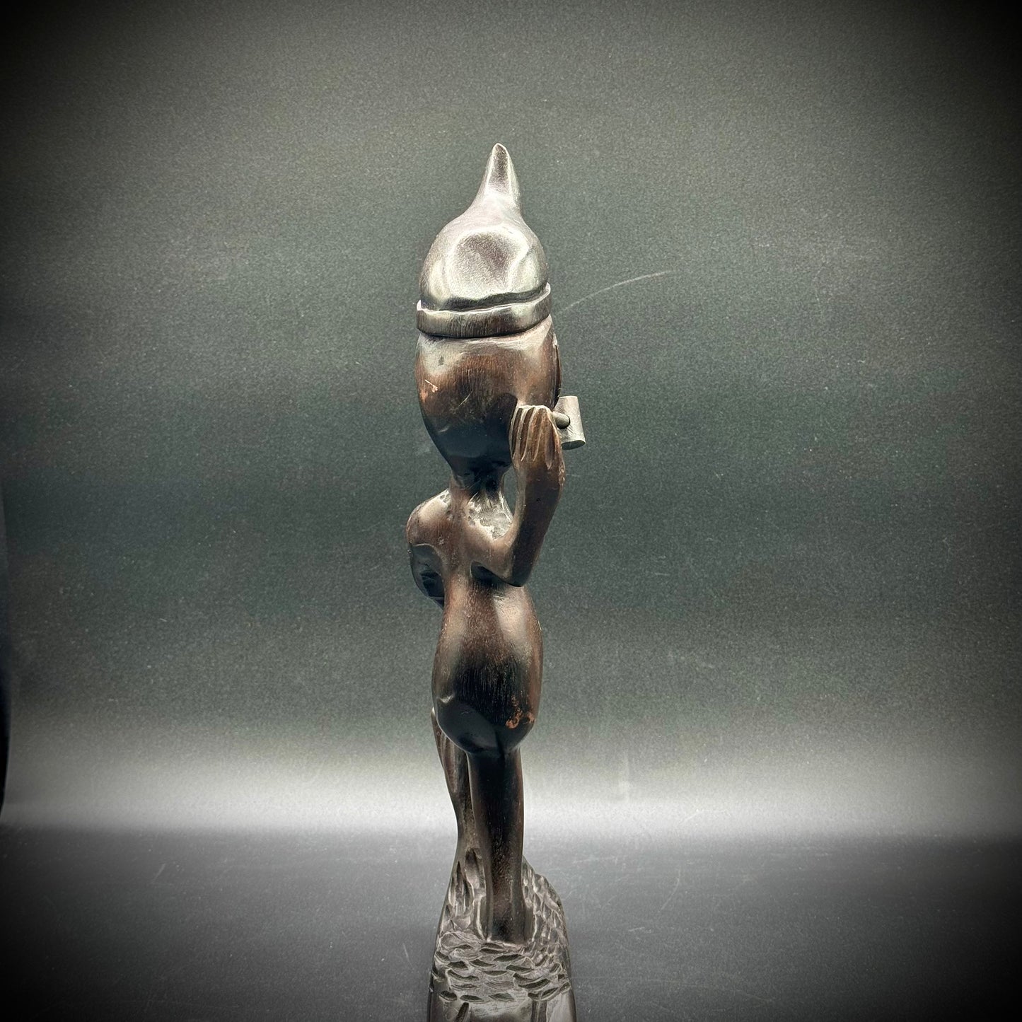 Carved Brazilian Tribal God Saci-Perere Figure