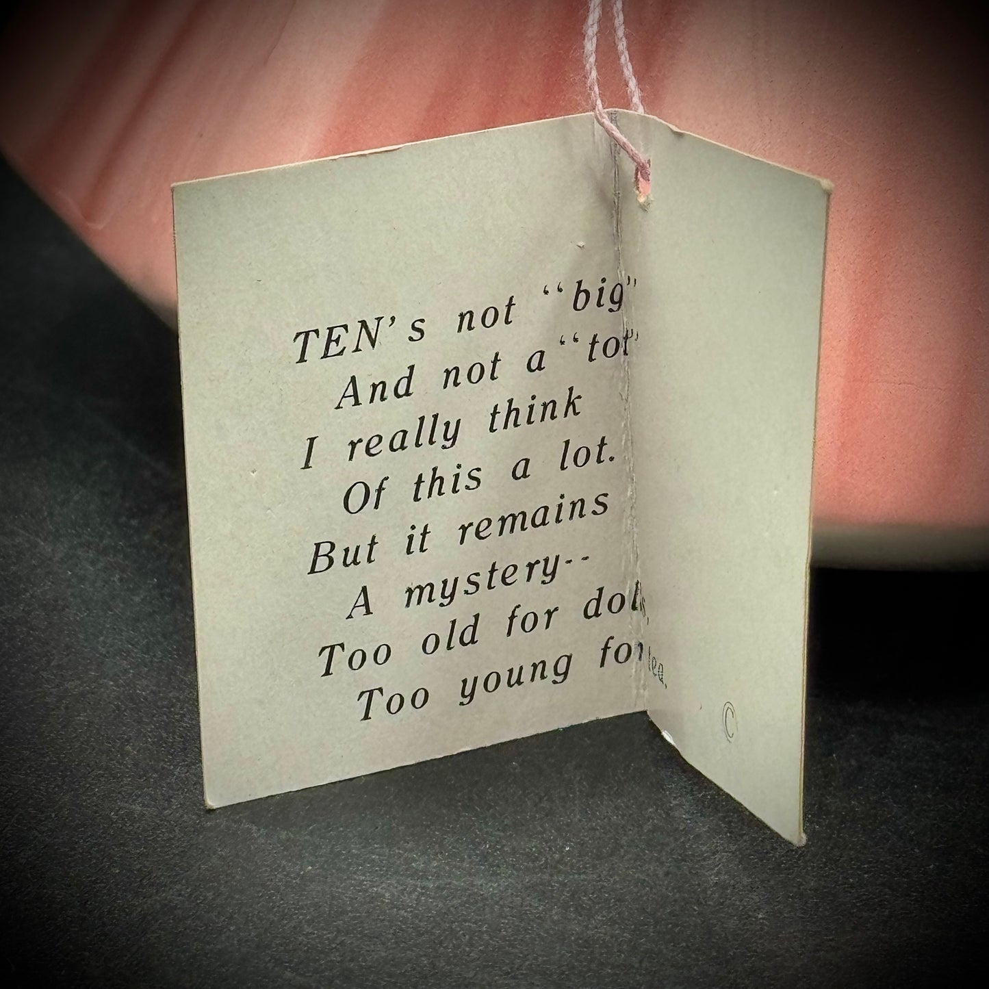 Vintage Josef Original 10th Birthday Angel with original Booklet