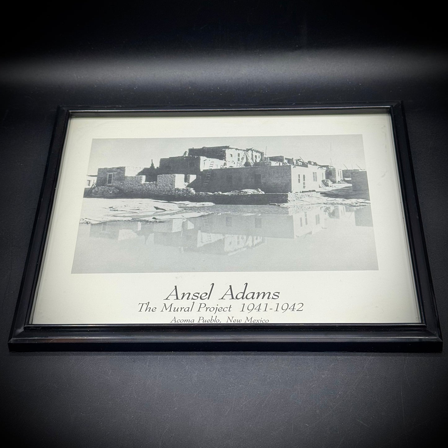 Vintage Horizontal Black & White Ansel Adams Lithograph