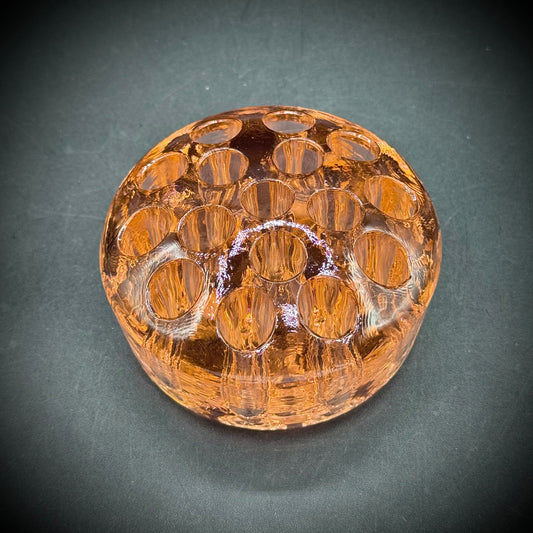 Vintage 1930s Depression Glass Flower Frog
