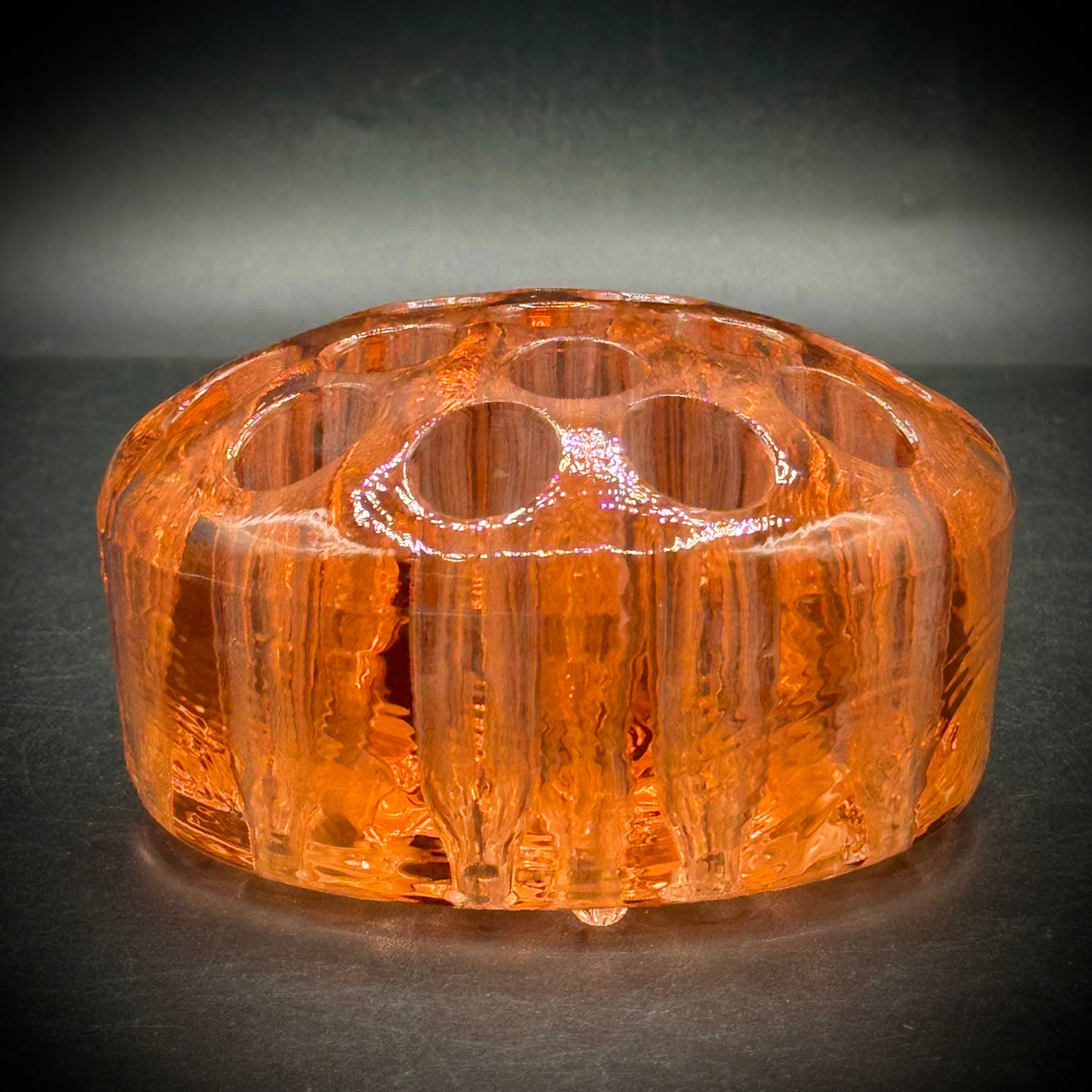 Vintage 1930s Depression Glass Flower Frog